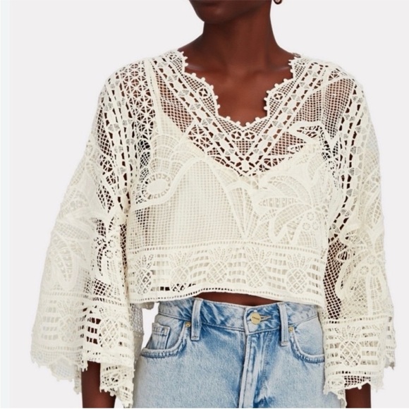 FARM Rio Lace Top - Size S - Picture 2 of 10